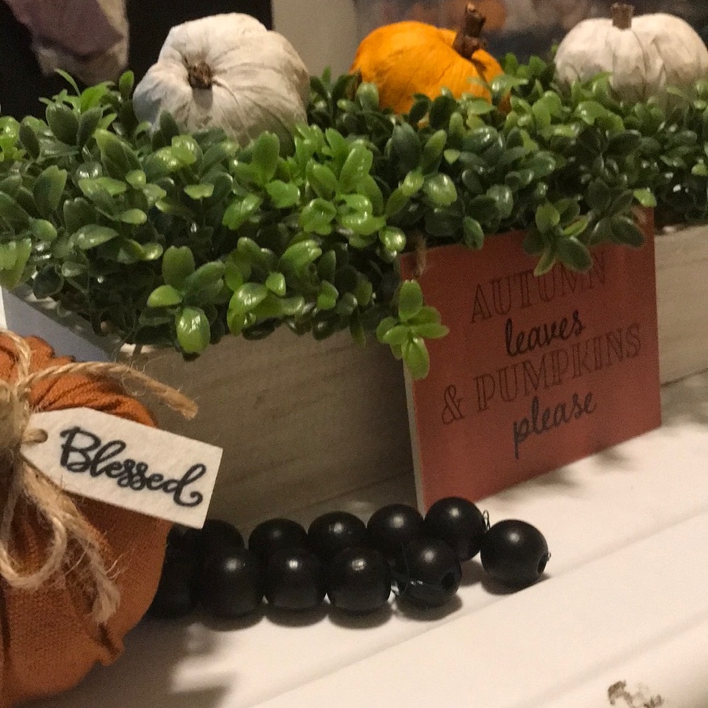 Autumn Blessings Decor w/Pumpkins Greenery Custom Decor Final Sale